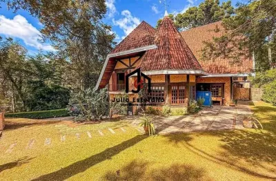 Casa em condomínio fechado com 6 quartos à venda no jardim véu da noiva, campos do jordão  por r$ 3.900.000