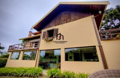 Casa em condomínio fechado com 5 quartos à venda no vale encantado, campos do jordão  por r$ 1.150.000