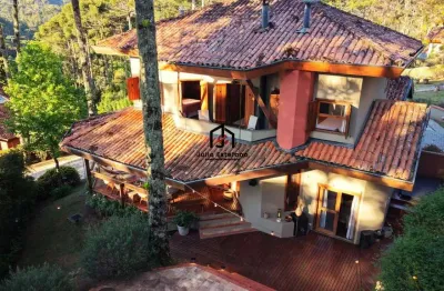 Casa em condomínio fechado com 5 quartos à venda no jardim véu da noiva, campos do jordão  por r$ 2.000.000