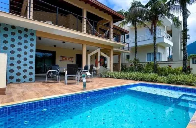 Casa em condomínio fechado com 6 quartos à venda na praia da lagoinha, ubatuba  por r$ 3.700.000