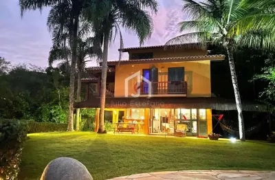Casa em condomínio fechado com 4 quartos à venda na praia do pulso, ubatuba  por r$ 6.000.000