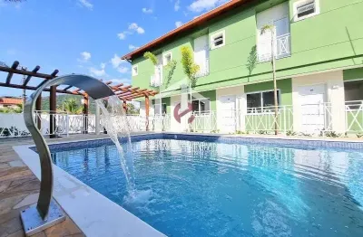 Casa em condomínio fechado com 2 quartos à venda na rua dois, massaguaçu, caraguatatuba por r$ 495.000