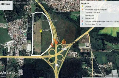 Área à venda, 237.865 m² no jardim primavera - piraquara/pr