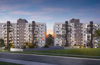 Apartamento com 2 quartos,1 suíte, 58 m² no bairro campo comprido