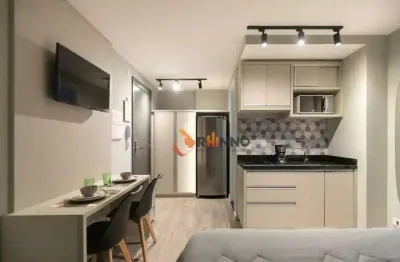 Studio mobiliado com 1 dormitório, 19 m² no bairro centro - curitiba/pr