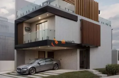 Casa triplex em condomínio, com 3 suítes, 158,13m² no bairro costeira em são josé dos pinhais.