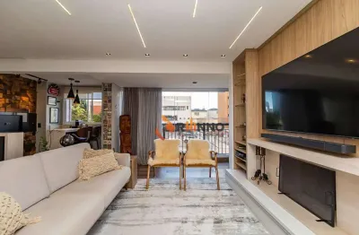 Apartamento semi mobiliado com 3 suítes e 4 vagas à venda, 128 m² água verde/ portão - curitiba/pr