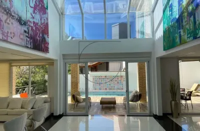 Casa com 6 quartos à venda na rua dos peixes, 135, jurerê internacional, florianópolis por r$ 14.000.000
