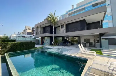 Casa com 5 quartos à venda na bagres, 88, jurerê internacional, florianópolis por r$ 12.000.000