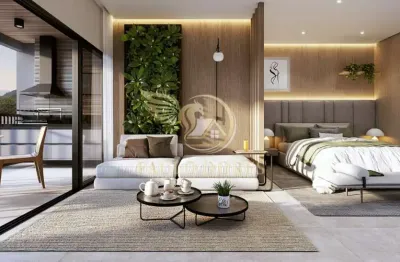 Studios e apartamentos de 1 dormitório a uma quadra da guarita na Praia do Tenório em Ubatuba-SP