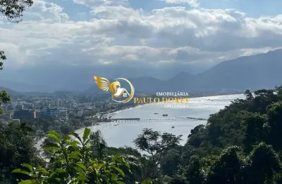 Terreno com vista panorâmica para o mar, no bairro itaguá ubatuba-sp