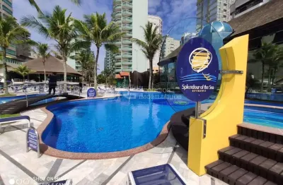 Apartamento de alto padrão frente mar, meia praia, itapema - sc