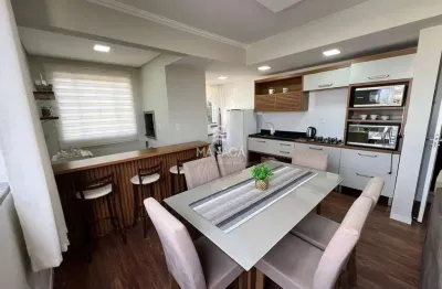 Apartamento vista mar, mobiliado, 3 quartos sendo 1 suíte, garagem coberta