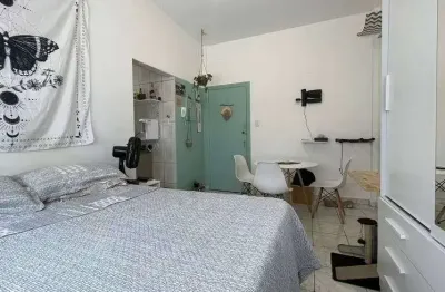 Kitnet com 1 dormitório à venda, 24 m² por r$ 215.000,00 - boqueirão - santos/sp