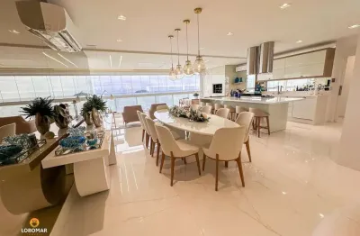 Apartamento com cinco suítes, mobiliado, à venda, 284 m²  - centro - balneário p