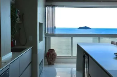 Apartamento frente mar, com cinco suítes, mobiliado, 284 m²  - centro - balneári