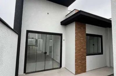 Casa nova, pronta para morar, 2 dormitórios em itajuba, barra velha-sc.