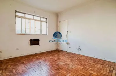 Apartamento com 2 dormitórios no bairro da aparecida em santos-sp