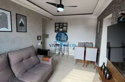 Apartamento com 2 dormitórios grandes no bairro da aparecida em santos-sp