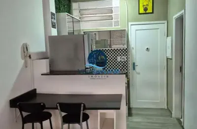 Apartamento com 1 dormitório no bairro do embare em santos-sp