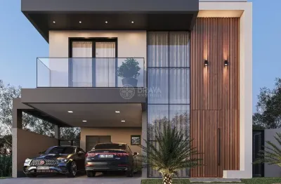 Casa em construção alto padrão em condmínio fechado - barra do rio