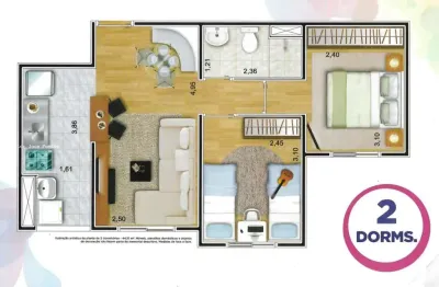 Apartamento com 2 quartos à venda na Avenida Nelson Palma Travassos, 374, Loteamento City Jaragua, São Paulo