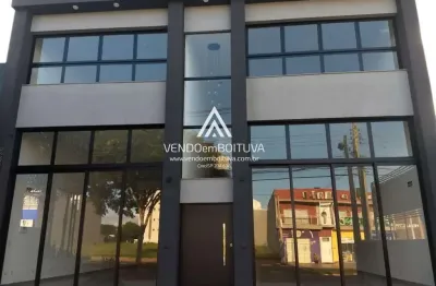 Salão comercial para locação em boituva, centro empresarial castelo branco, 4 banheiros