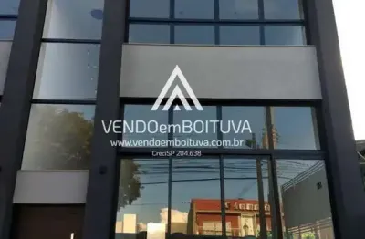 Salão comercial para locação em boituva, centro empresarial castelo branco, 2 banheiros