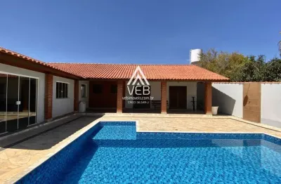 Chácara condomínio para venda em boituva, nova rheata, 3 dormitórios, 2 banheiros, 4 vagas