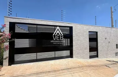 Casa para Venda em Boituva, Portal Ville Jardins, 3 dormitórios, 1 suíte, 3 banheiros, 2 vagas