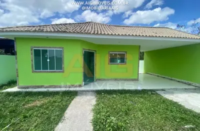 Casa 3 quartos suíte espaço para piscina e churrasqueira em iguaba grande