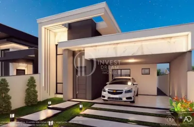 Casa com piscina 03 dorm bosque da mata tijucas sc, areias, tijucas - sc