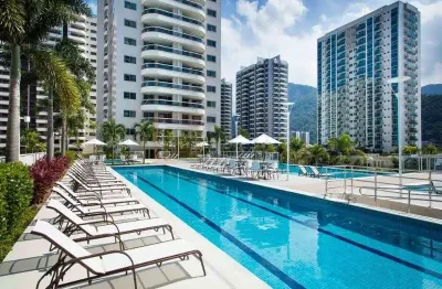 Apartamento à venda andar alto condomínio ilha pura na barra da tijuca de 110m²  com 3 quartos sendo 1 suíte 3 banheiros e 2 vagas de garagem