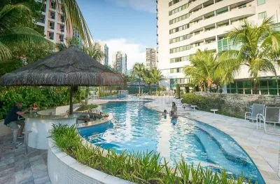 Apartamento à venda antigo hotel transamérica na barra da tijuca tipo flat de 72m² com 2 suítes rico em armários 1 vaga de garagem e área de lazer