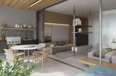 Primeira locação loft residencial canto rio em ipanema andar alto vista mar de 39m²  1 quarto suíte varanda gourmet 1 vaga de garagem piscina sauna