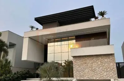 Pronta para morar! magnífica casa à venda condomínio alphaville 904m² área útil terreno de 622m² 5 suítes piscina sauna varanda gourmet churrasqueira