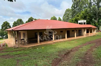 Chácara à venda, zona rural, cascavel - pr possui casa com 500m
