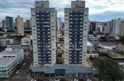Apartamento no ed. sylvio kissula, região central de cascavel, 2 vagas