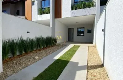 Sobrado geminado alto padrão para venda em joinville, bom retiro, 3 dormitórios, 1 suíte, 3 banheiros, 2 vagas