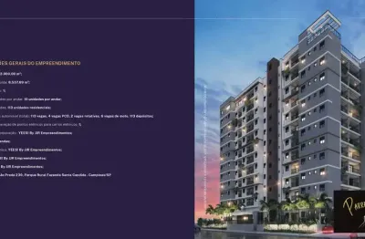 Residencial yees mansões - apartamento à venda no bairro parque rural fazenda santa candida - campinas/sp