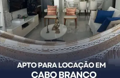 Apartamento com 03 suítes para locação em Cabo Branco, João Pessoa – PB: