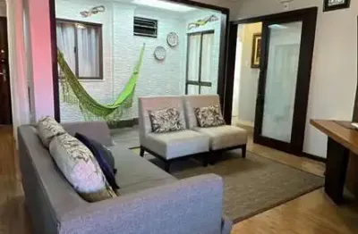 Apartamento mobiliado para locação com vista mar 100m da praia - barra velha/itajubá