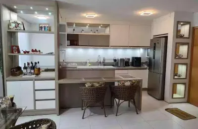 Apartamento mobiliado com vista mar para locação anual - 1suíte + 1 dormitório - localizado em penha/praia alegre