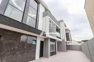 Sobrado novo com 3 dormitórios à venda, 142 m² por r$ 1.199.000 - vista alegre - curitiba/pr
