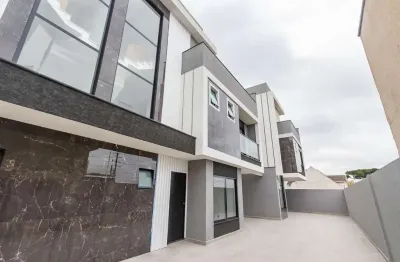 Sobrado novo com 3 dormitórios à venda, 142 m² por r$ 1.199.000 - vista alegre - curitiba/pr