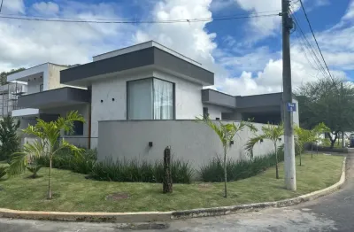 Casa linear 3 quartos em condomínio; casa na estrada do cachamorra