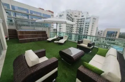 Barra da Tijuca, Union, Cobertura 4 quartos (2 suite), moveis planejados, porcelanato, lazer completo