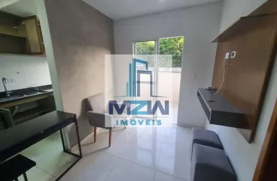 Apartamento garden, 1 dormitório com varanda, 40m², para locação, vila ivone (vila santa clara), sã