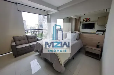 Studio mobiliado para locação, 34m², vila gomes cardim, são paulo, sp