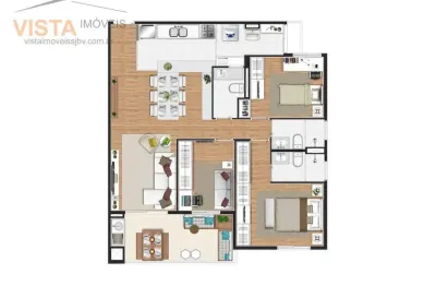 Apartamento com 3 quartos à venda na Rua Presidente Franklin Roosevelt, Perpétuo Socorro, São João da Boa Vista